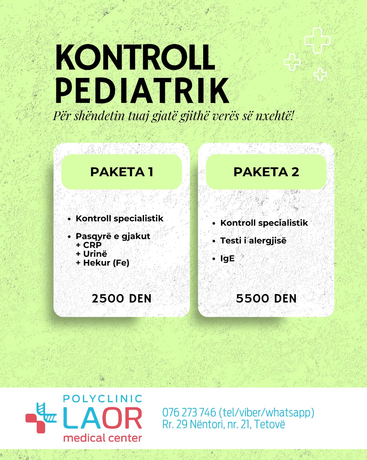 Paketa e kontrollit pediatrik