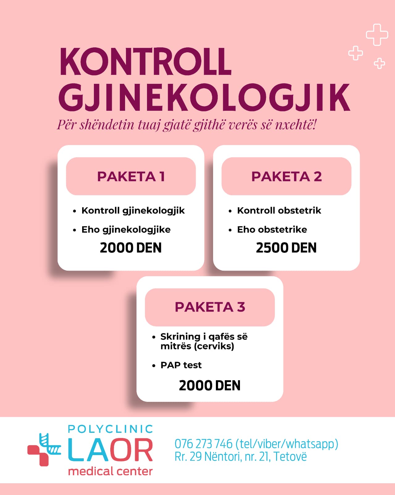 Paketa e kontrollit gjinekologjik